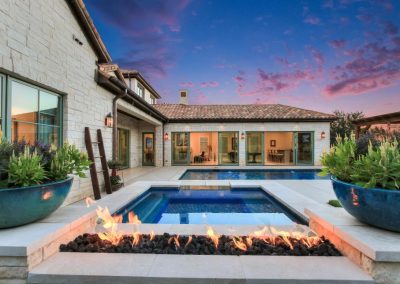 Buckeye swimming pool fire pit