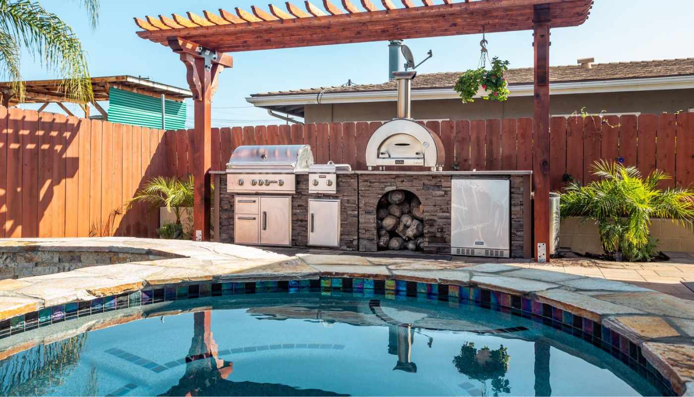 Backyard Swimming Pool Design in Buckeye water features for pools Backyard Swimming Pool Design in Buckeye water features for pools